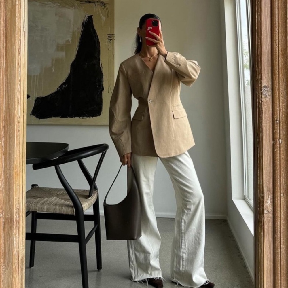 Aligne Tan Blazer for Women